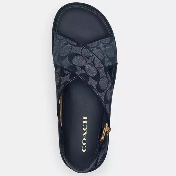 Coach midnight Navy
Fraser Sandal In Signature women’s size 9 - Picture 3 of 5